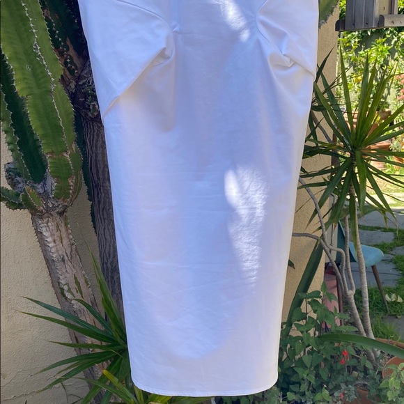 Moschino Couture! Milano White Women's avant- guarde take on the shirt Dress - Picture 10 of 16